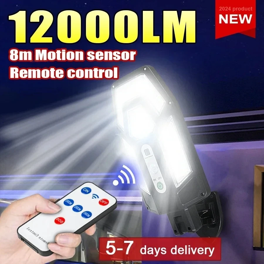 Outdoor Lighting And Landscape - 12000LM Powerful Solar Wall Lamp with