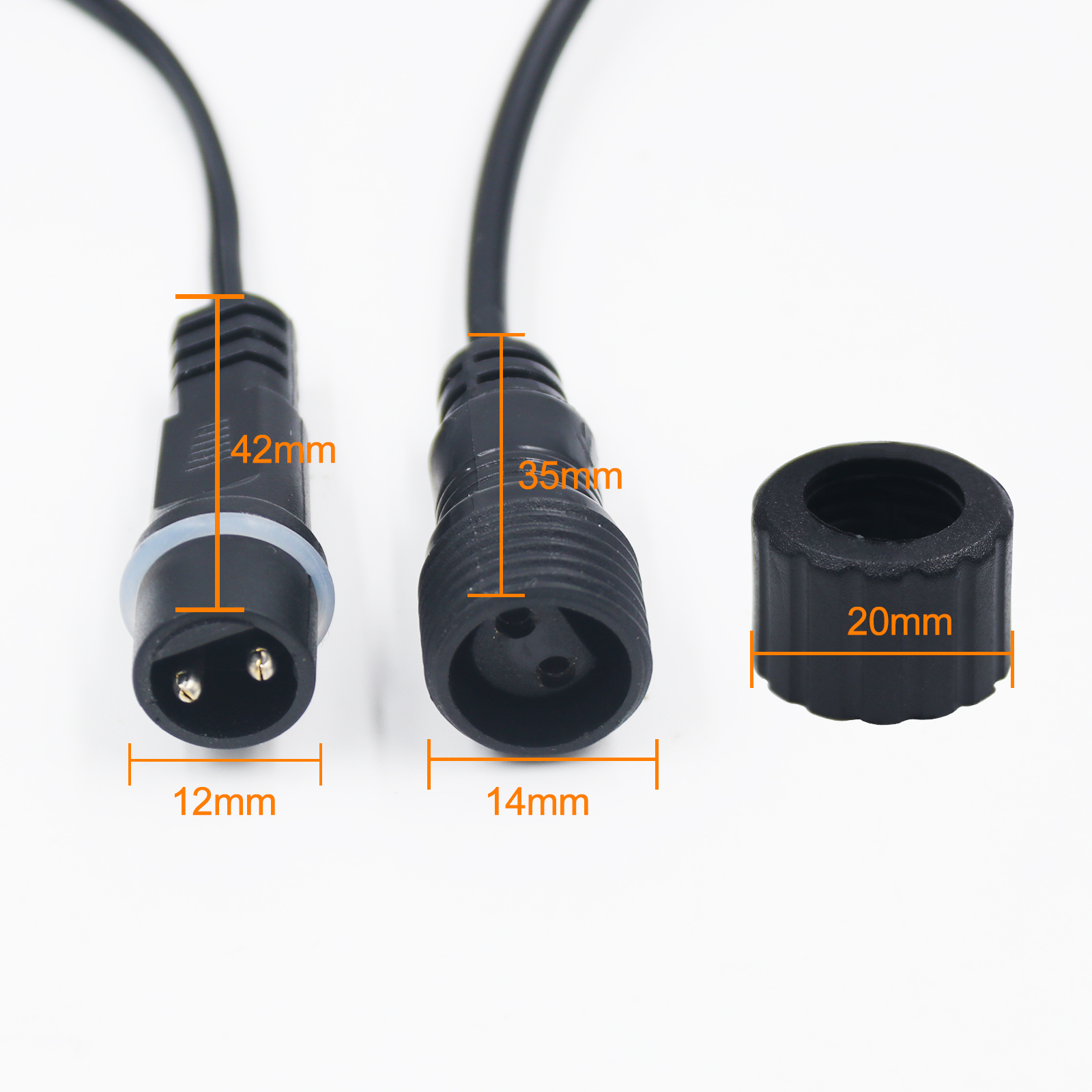 Outdoor Lighting Extension Cable - 3M Extension Cable for Solar Panel