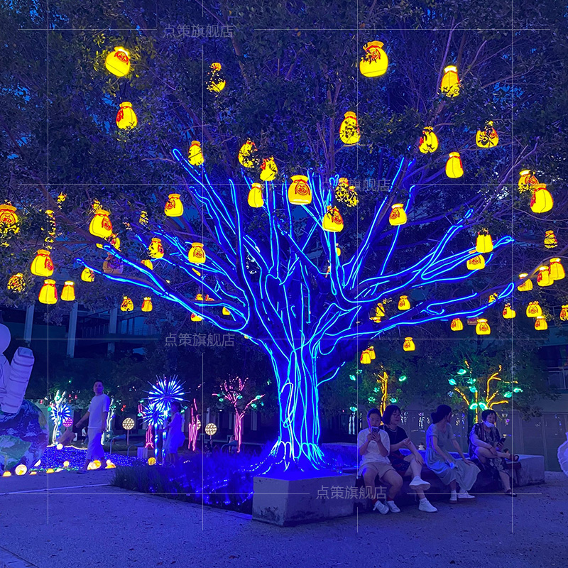 Lucky bag lanterns, money bags - Outdoor Lighting On Trees avaliação e preço