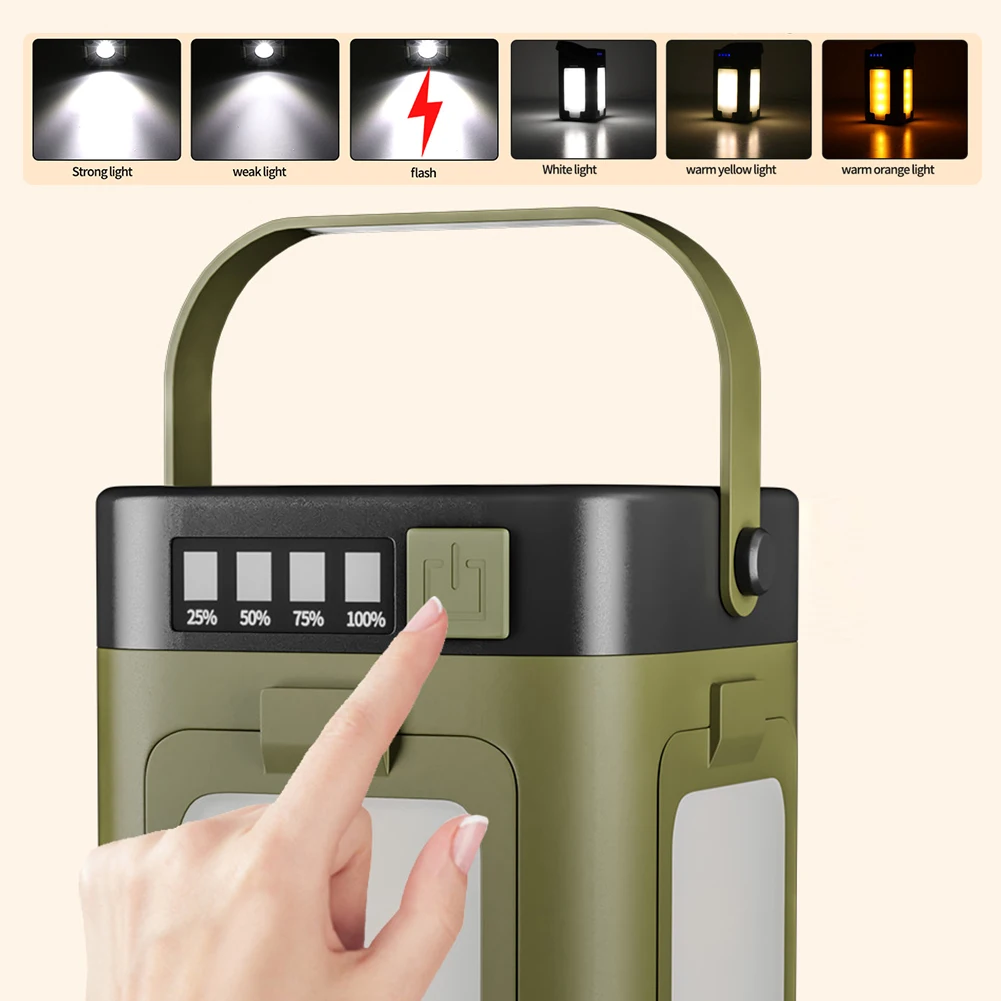 Solar Outdoor Portable Camping - Outdoor Lighting Lamps avaliação e preço