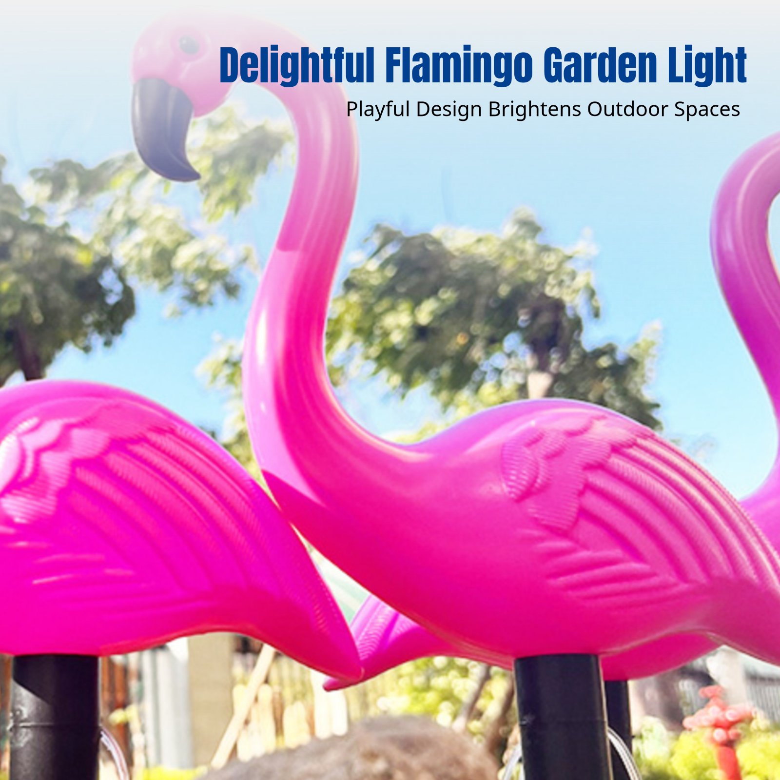 Solar Flamingo Lawn Light, Out - Outdoor Lighting And Landscape avaliação e preço