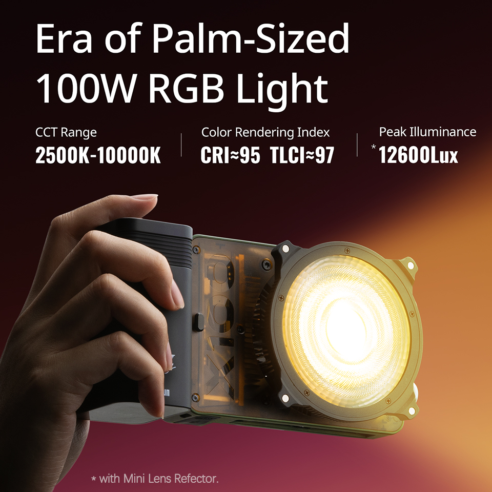 ZHIYUN MOLUS X100 RGB 100W Han - Outdoor Lighting Video Shooting avaliação e preço