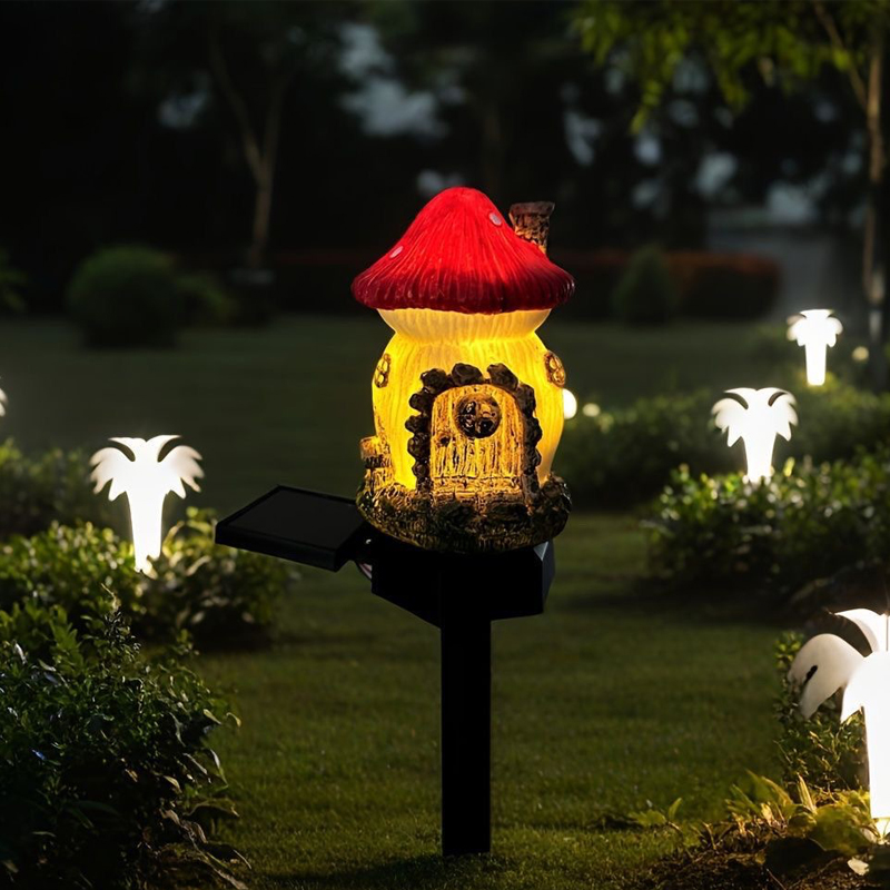 Solar Powered Mushroom Lights  - Outdoor Lighting Yard Stakes avaliação e preço