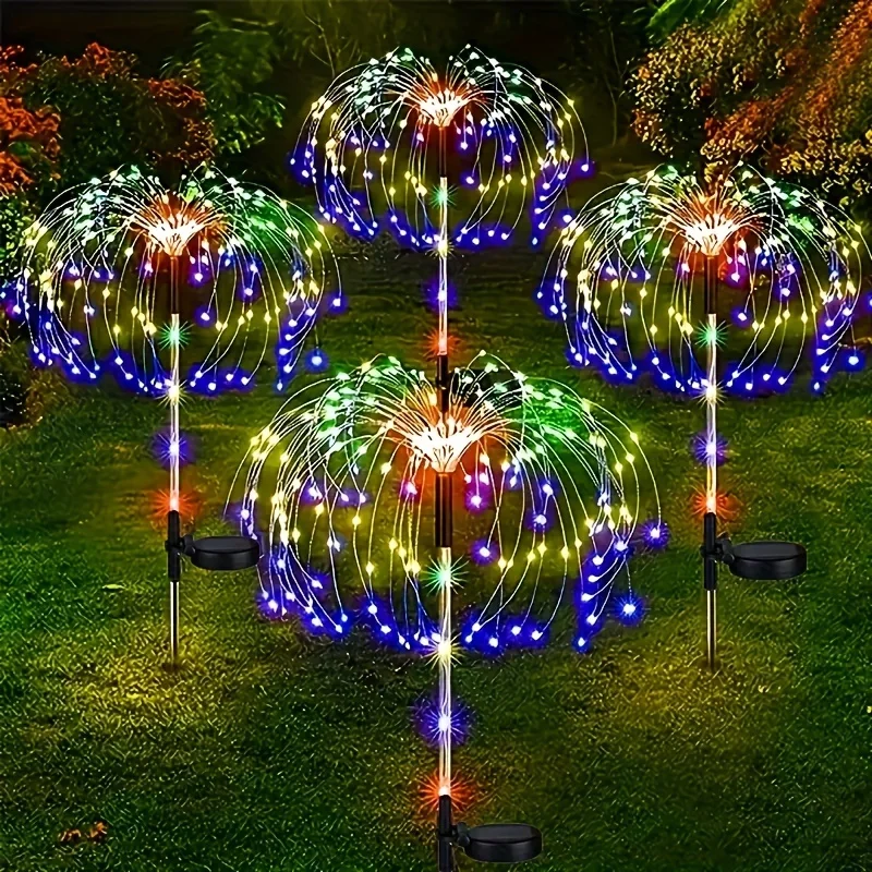150LED Solar Garden Dandelion  - Outdoor Lighting Yard Stakes avaliação e preço