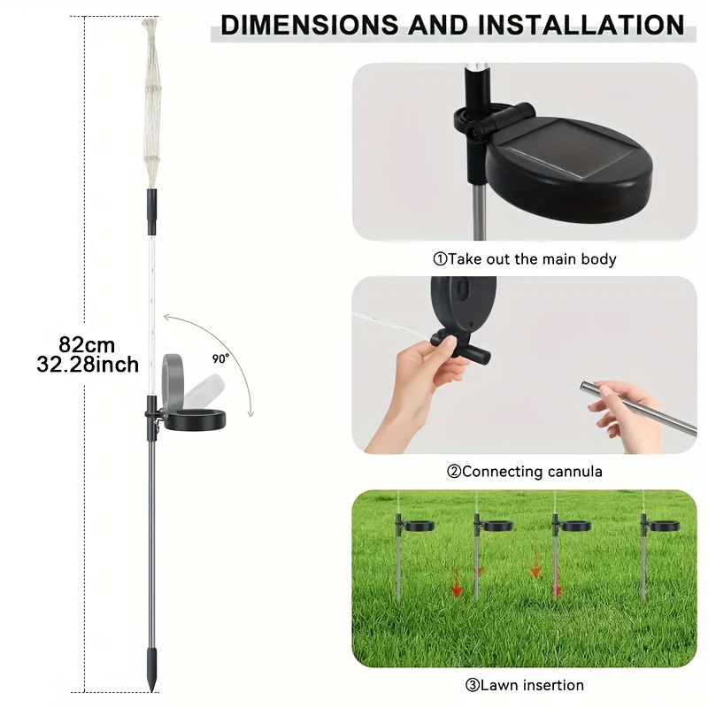 150LED Solar Garden Dandelion  - Outdoor Lighting Yard Stakes avaliação e preço