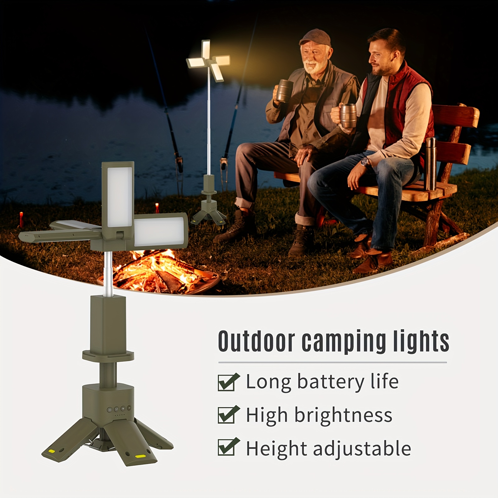Camping Lantern, 14000mAh Rech - Outdoor Lighting Lamps avaliação e preço
