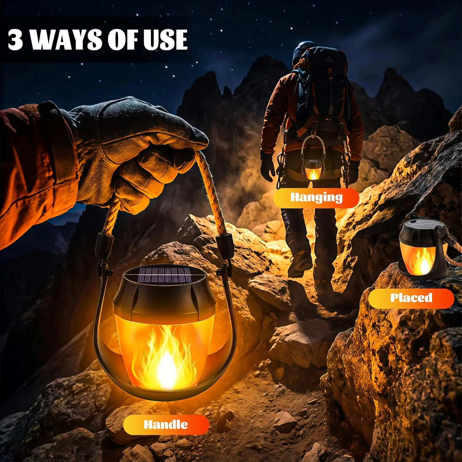 2 Pack Hanging Solar Lanterns  - Outdoor Lighting On Trees avaliação e preço