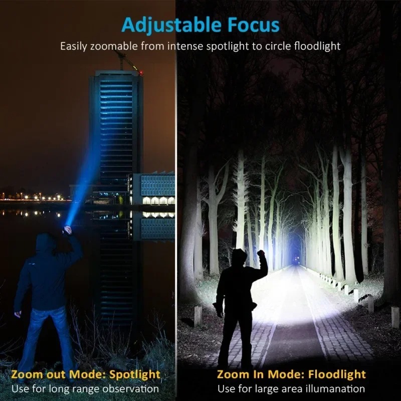 T6 LED Rechargeable Flashlight - Outdoor Lighting Lowes avaliação e preço