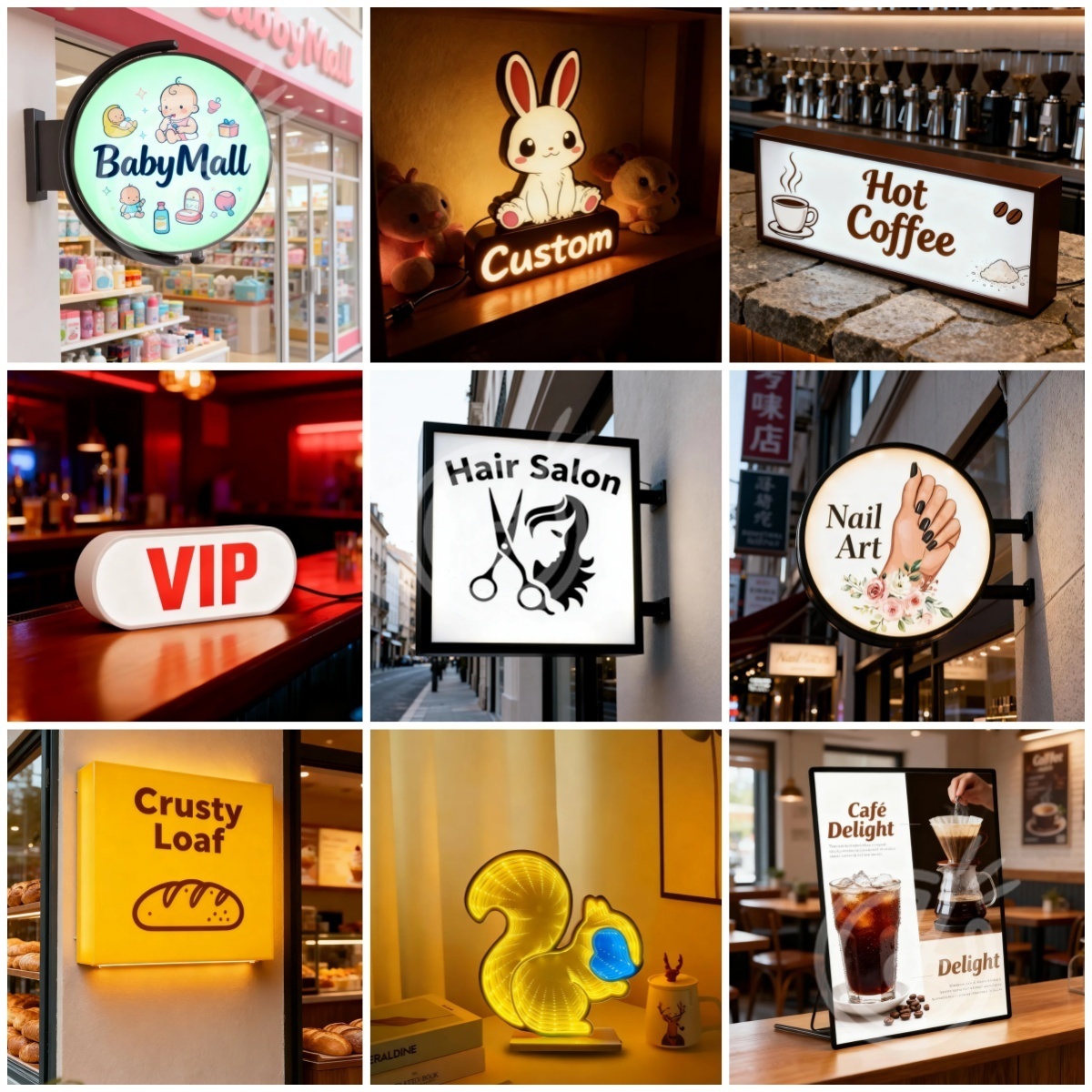 Custom Acrylic Signs Sign Led  - Outdoor Lighting Design avaliação e preço