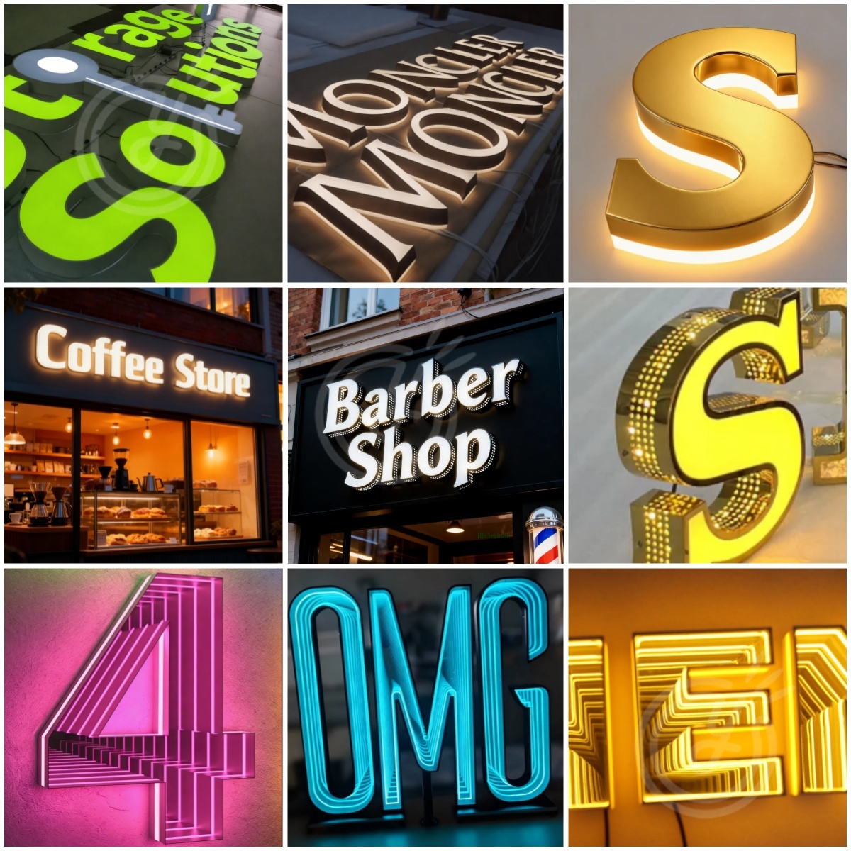Custom Acrylic Signs Sign Led  - Outdoor Lighting Design avaliação e preço