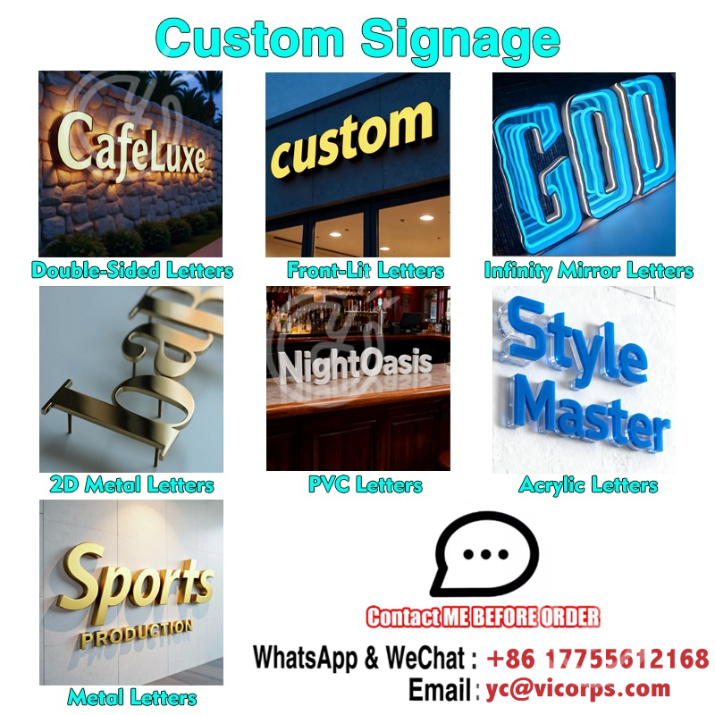 Custom Acrylic Signs Sign Led  - Outdoor Lighting Design avaliação e preço
