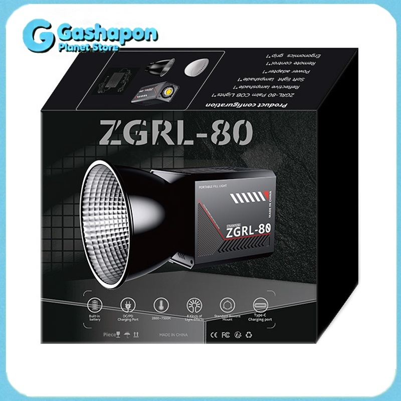 ZGRL80 80W COB Handheld Video  - Outdoor Lighting Video Shooting avaliação e preço