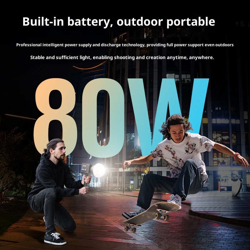 ZGRL80 80W COB Handheld Video  - Outdoor Lighting Video Shooting avaliação e preço