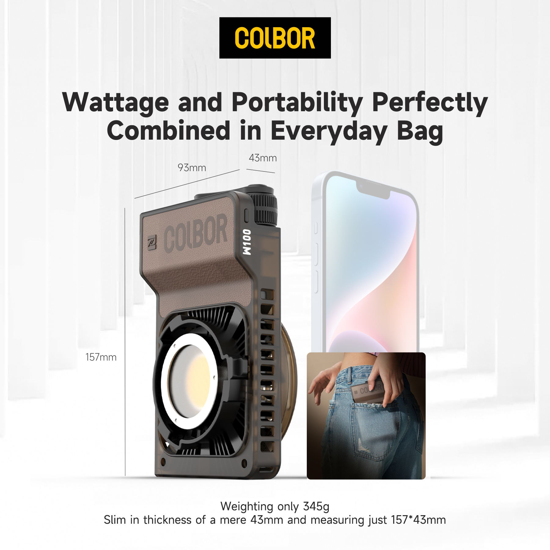 Colbor Wonder W100 RGB 100W LE - Outdoor Lighting Video Shooting avaliação e preço