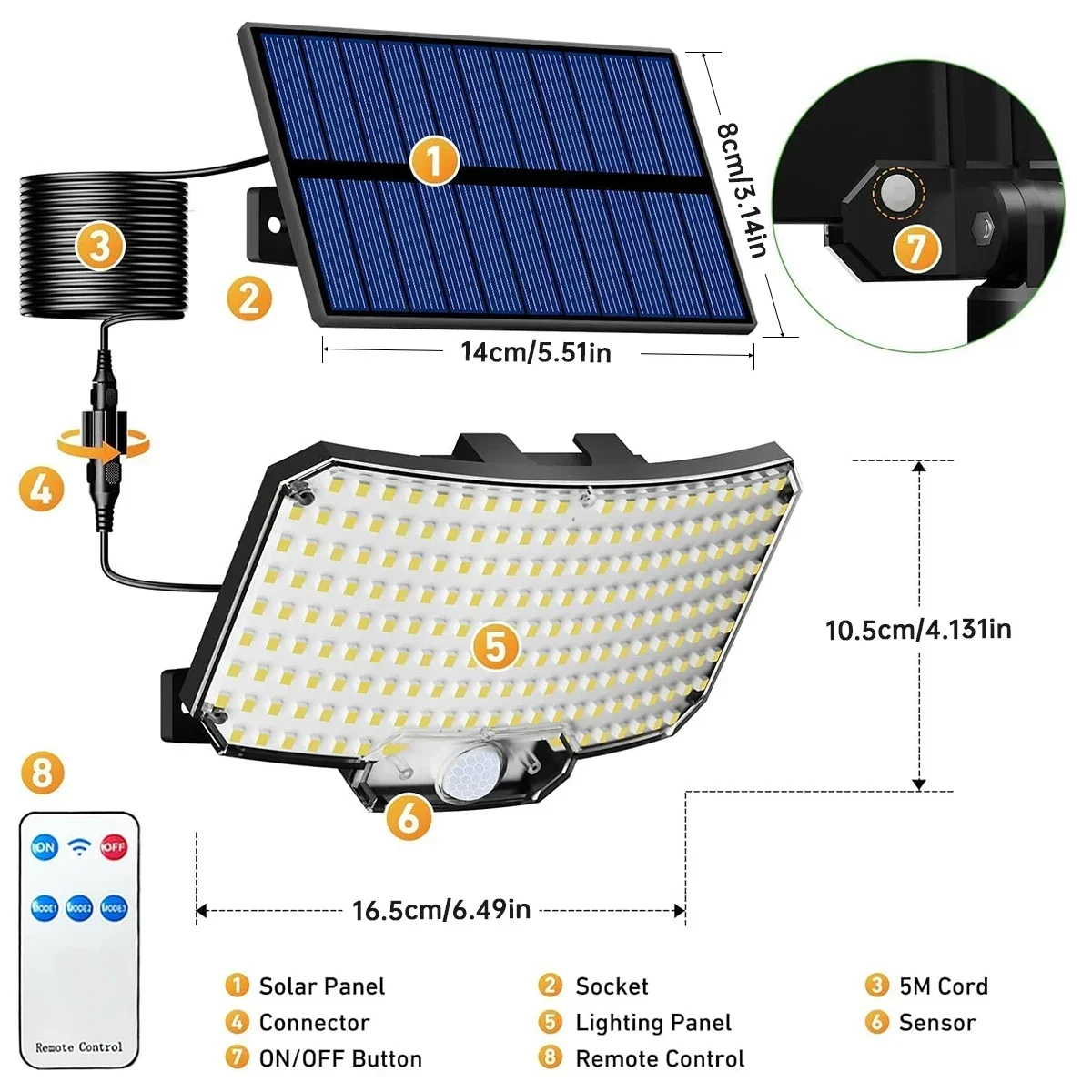 234LED Solar Outdoor Lights Mo - Outdoor Lighting Lamps avaliação e preço