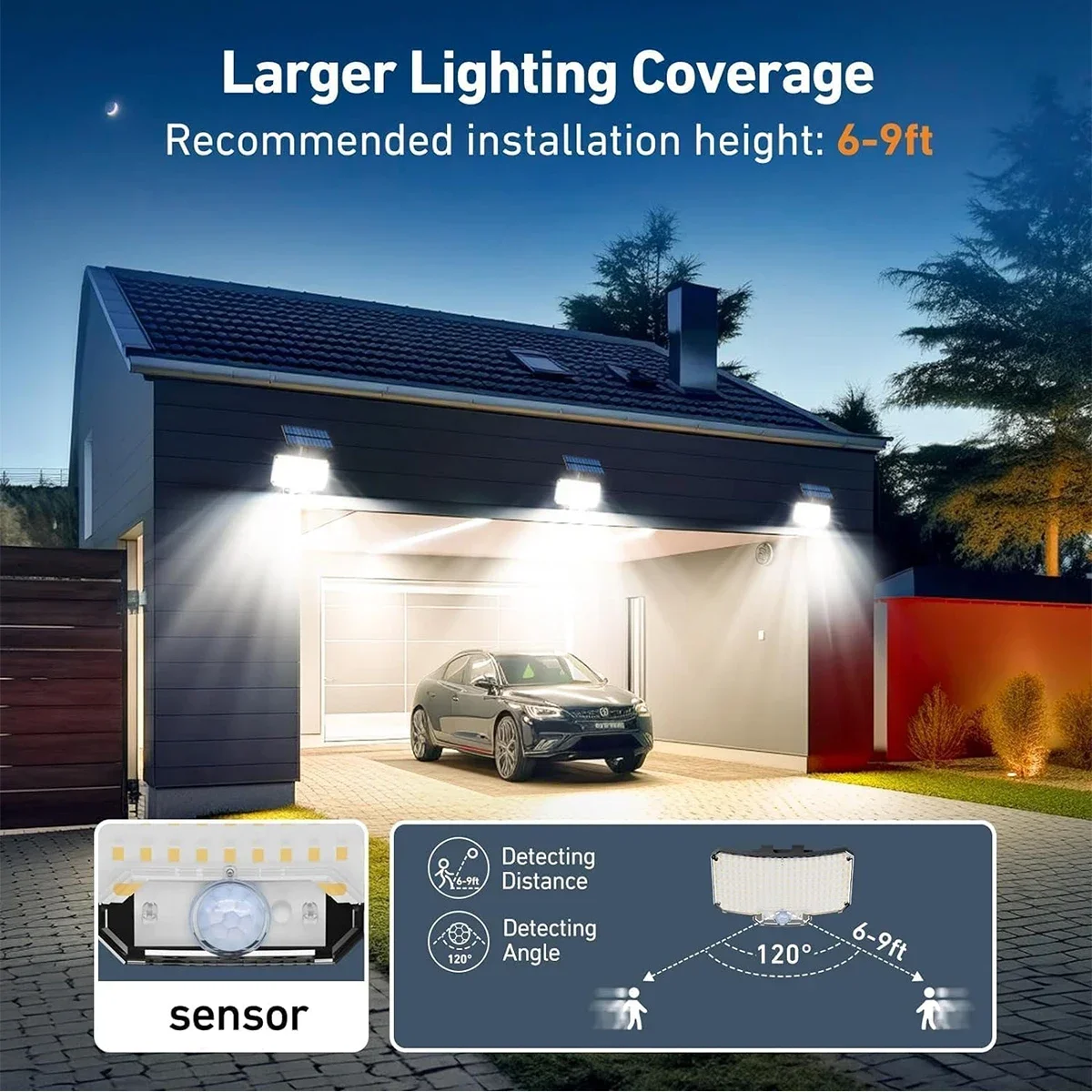234LED Solar Outdoor Lights Mo - Outdoor Lighting Lamps avaliação e preço