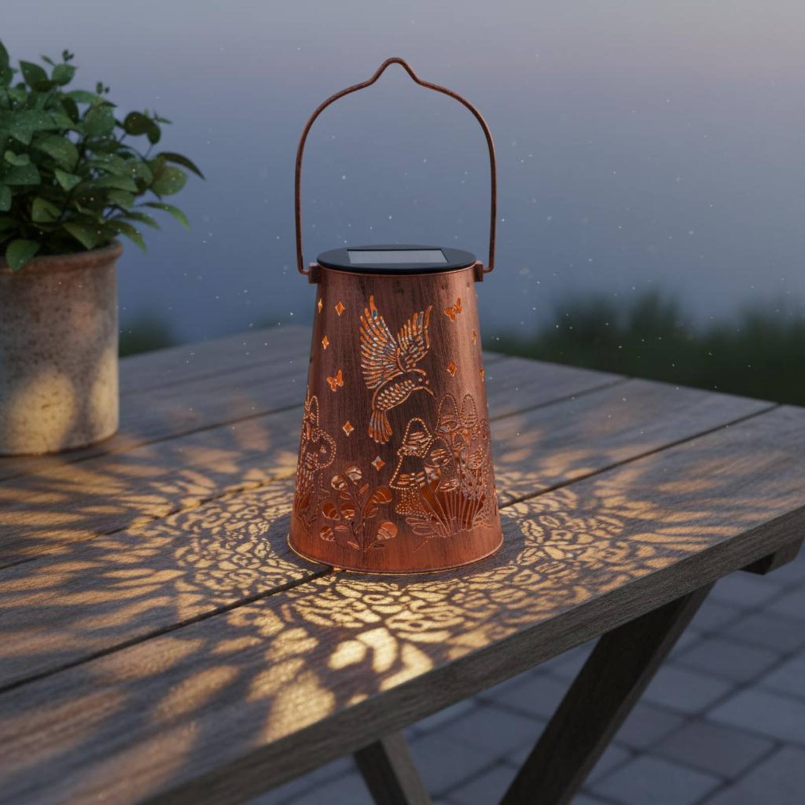 Floral Garden Lantern Pattern  - Outdoor Lighting Design avaliação e preço