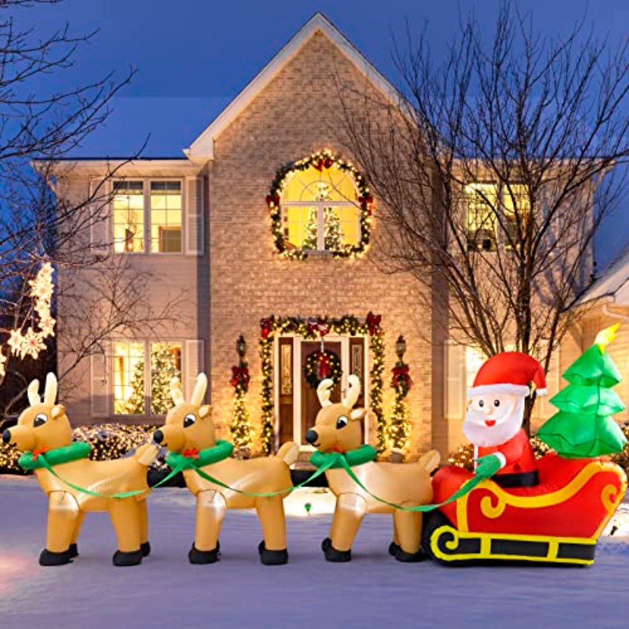 Outdoor Christmas inflatables  - Outdoor Lighting On Trees avaliação e preço