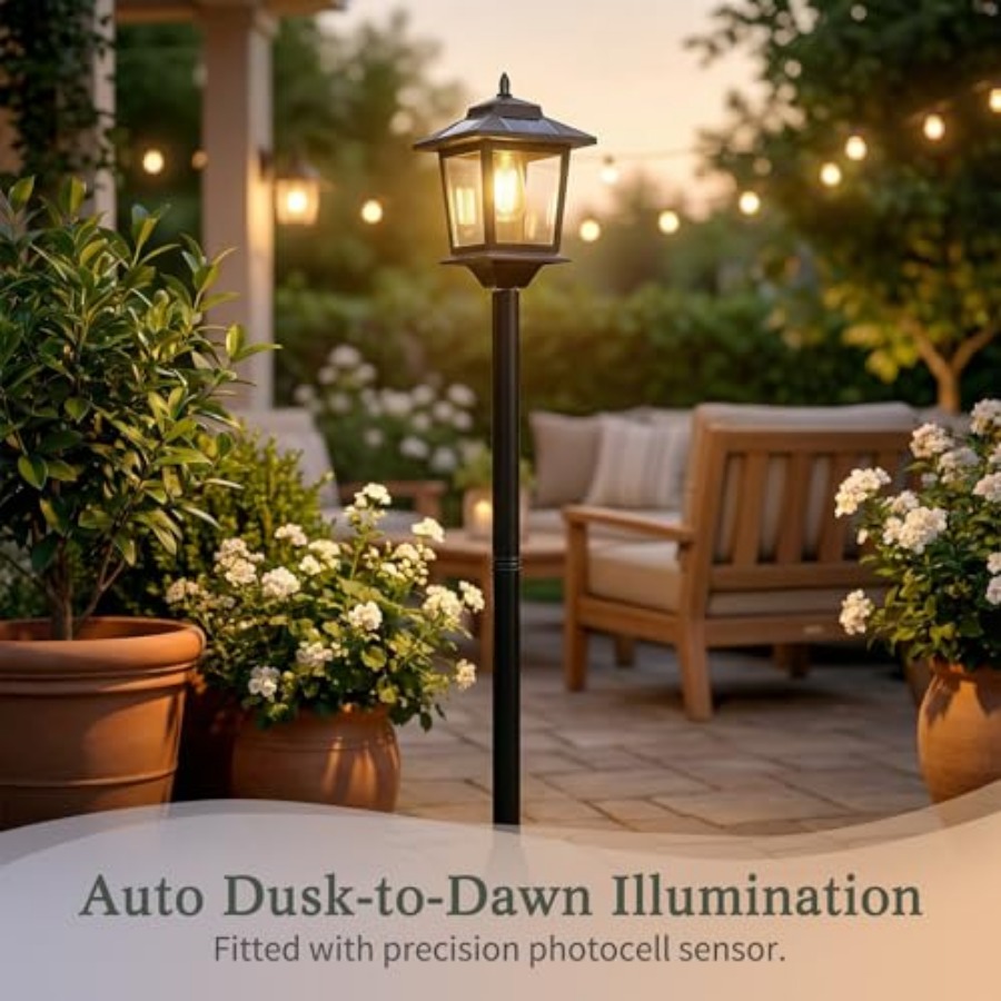 Outdoor Solar Post Lights, 2-P - Outdoor Lighting Lamps avaliação e preço