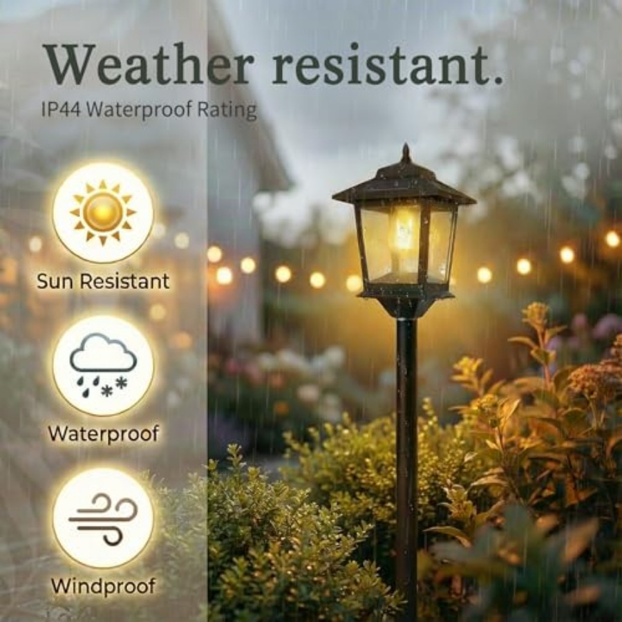 Outdoor Solar Post Lights, 2-P - Outdoor Lighting Lamps avaliação e preço