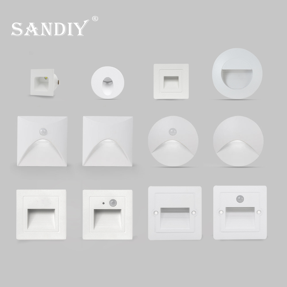 SANDIY Embedded Stair Light Wh - Outdoor Lighting Timer Switch avaliação e preço