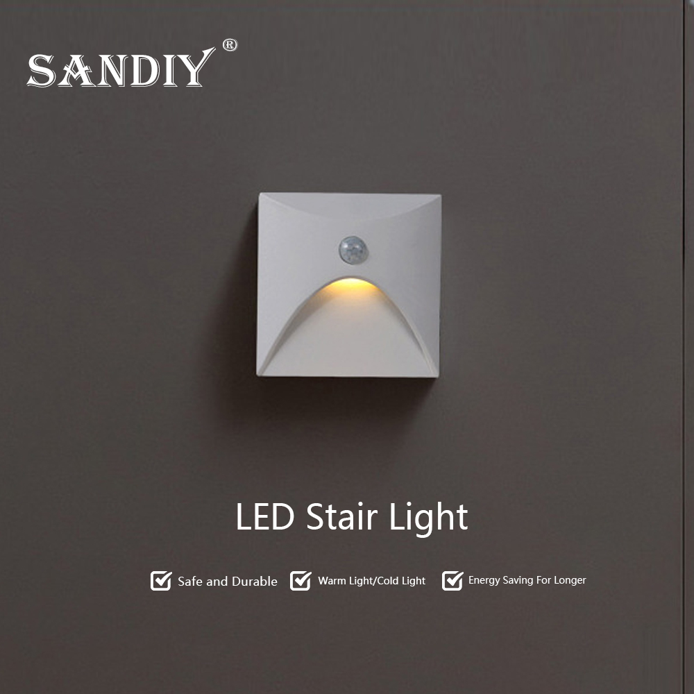 SANDIY Embedded Stair Light Wh - Outdoor Lighting Timer Switch avaliação e preço
