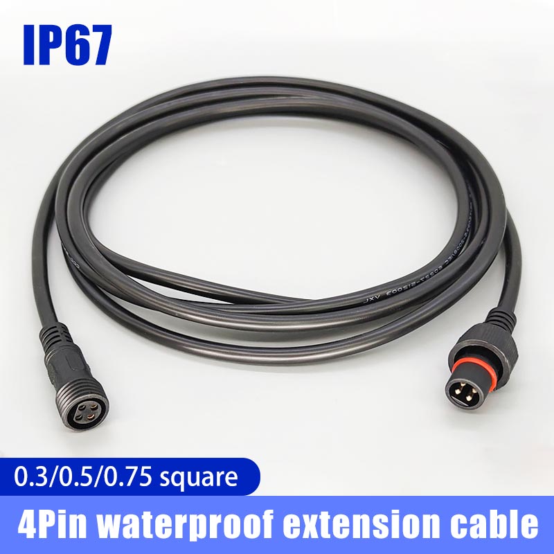 Male Famale Plug Cable 4Pin Wa - Outdoor Lighting Extension Cable avaliação e preço
