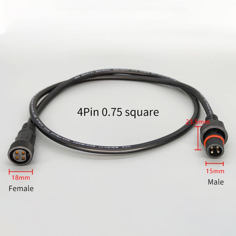 Male Famale Plug Cable 4Pin Wa - Outdoor Lighting Extension Cable avaliação e preço