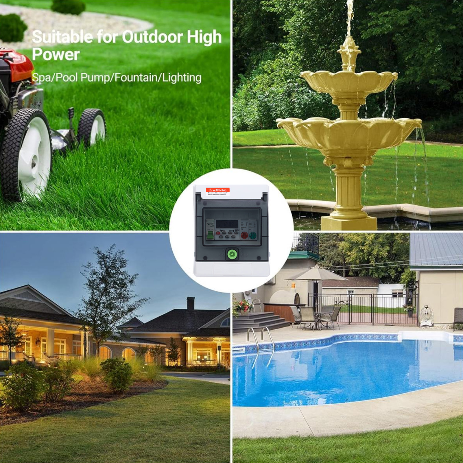 Outdoor Water Proof Distributi - Outdoor Lighting Timer Switch avaliação e preço
