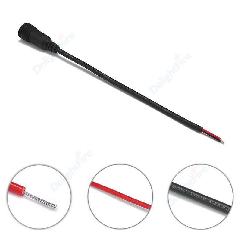 Waterproof DC Pigtail Power Ca - Outdoor Lighting Extension Cable avaliação e preço