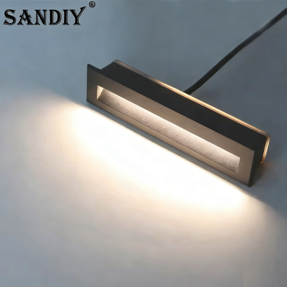 SANDIY Recessed Stair Lights M - Outdoor Lighting Timer Switch avaliação e preço