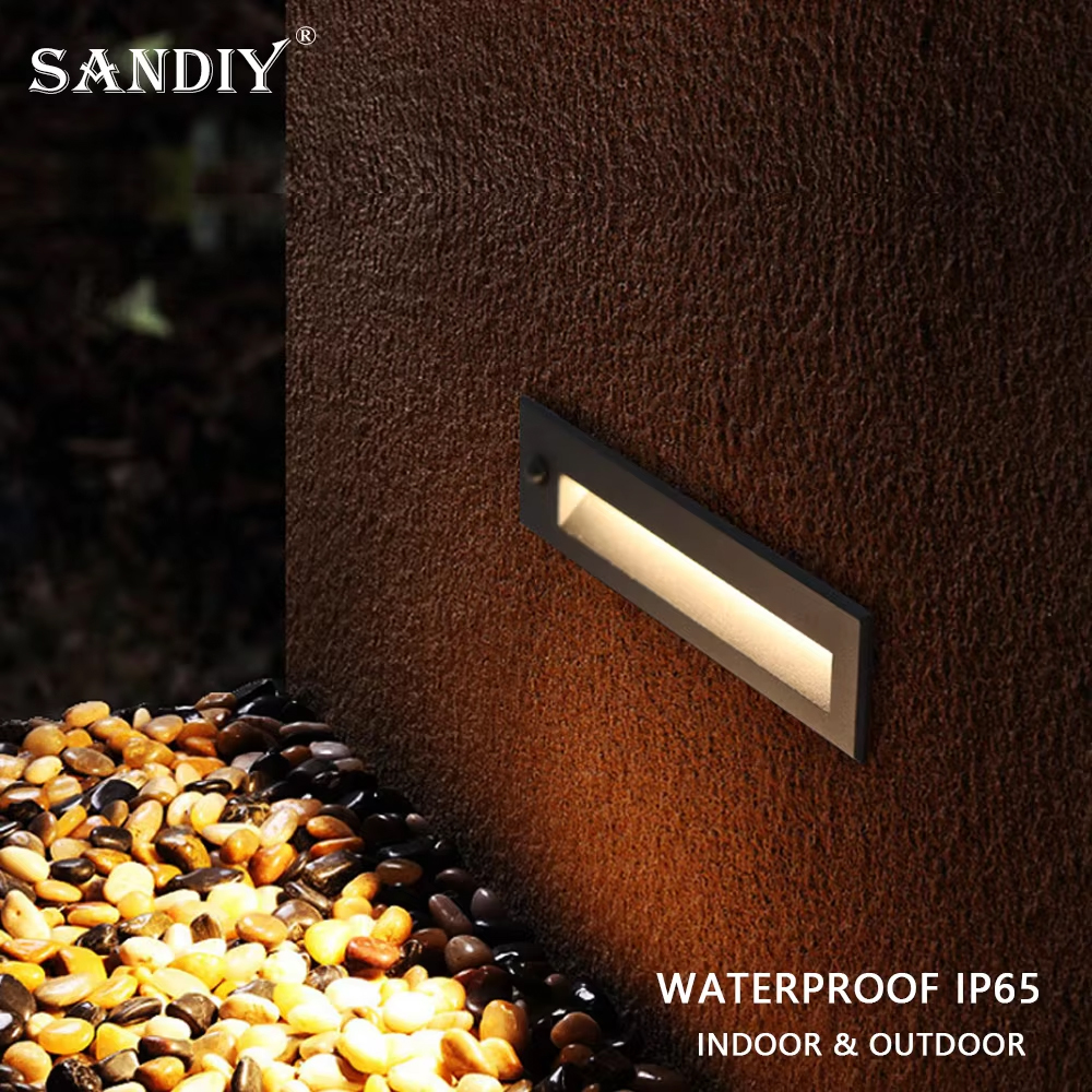 SANDIY Recessed Stair Lights M - Outdoor Lighting Timer Switch avaliação e preço