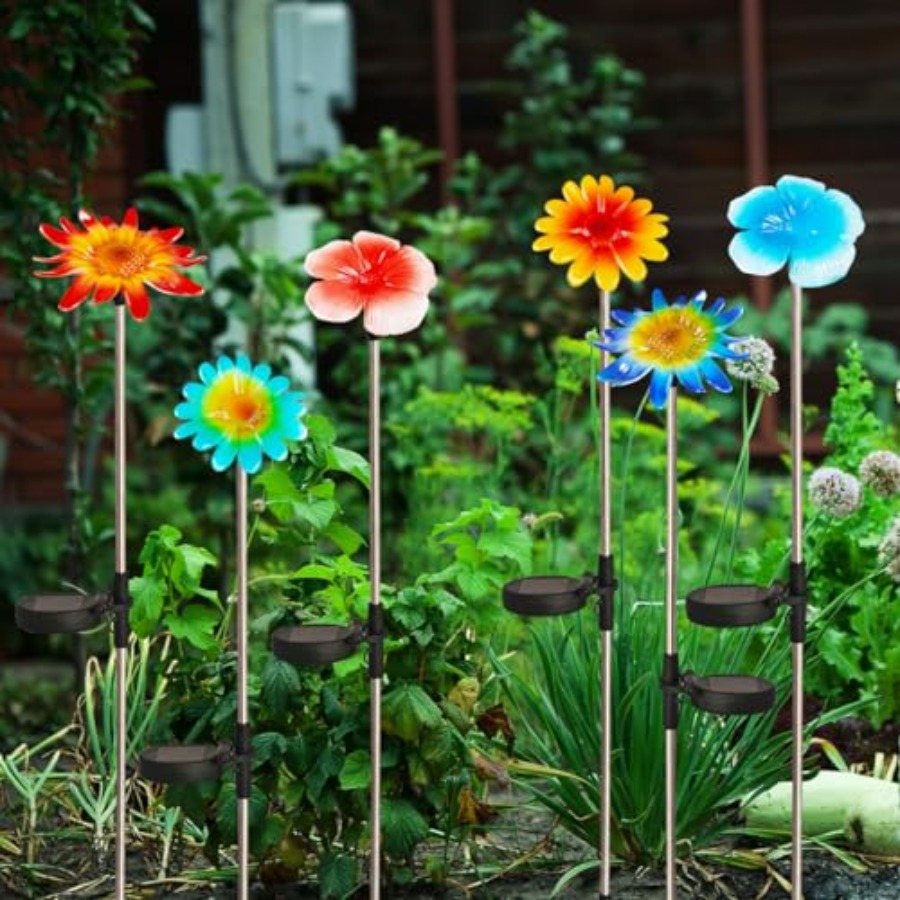 6 Pack Solar Garden Lights Out - Outdoor Lighting Yard Stakes avaliação e preço