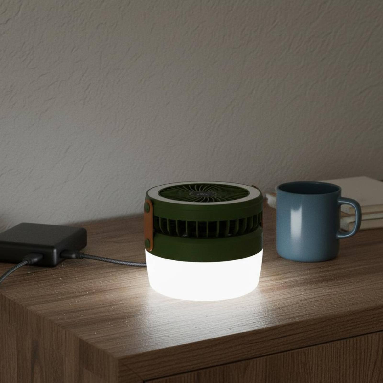 Solar Camping Fan Lantern Fold - Outdoor Lighting Design avaliação e preço