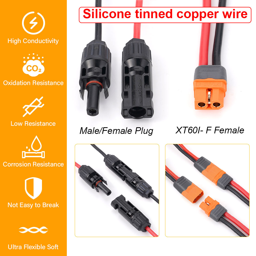 100CM  200CM 300CM XT60I- F ad - Outdoor Lighting Extension Cable avaliação e preço
