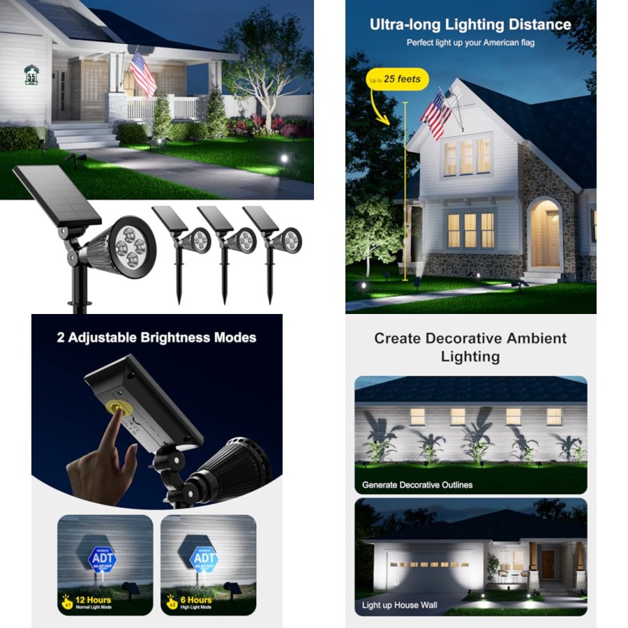Solar Spotlights Outdoor Water - Outdoor Lighting And Landscape avaliação e preço