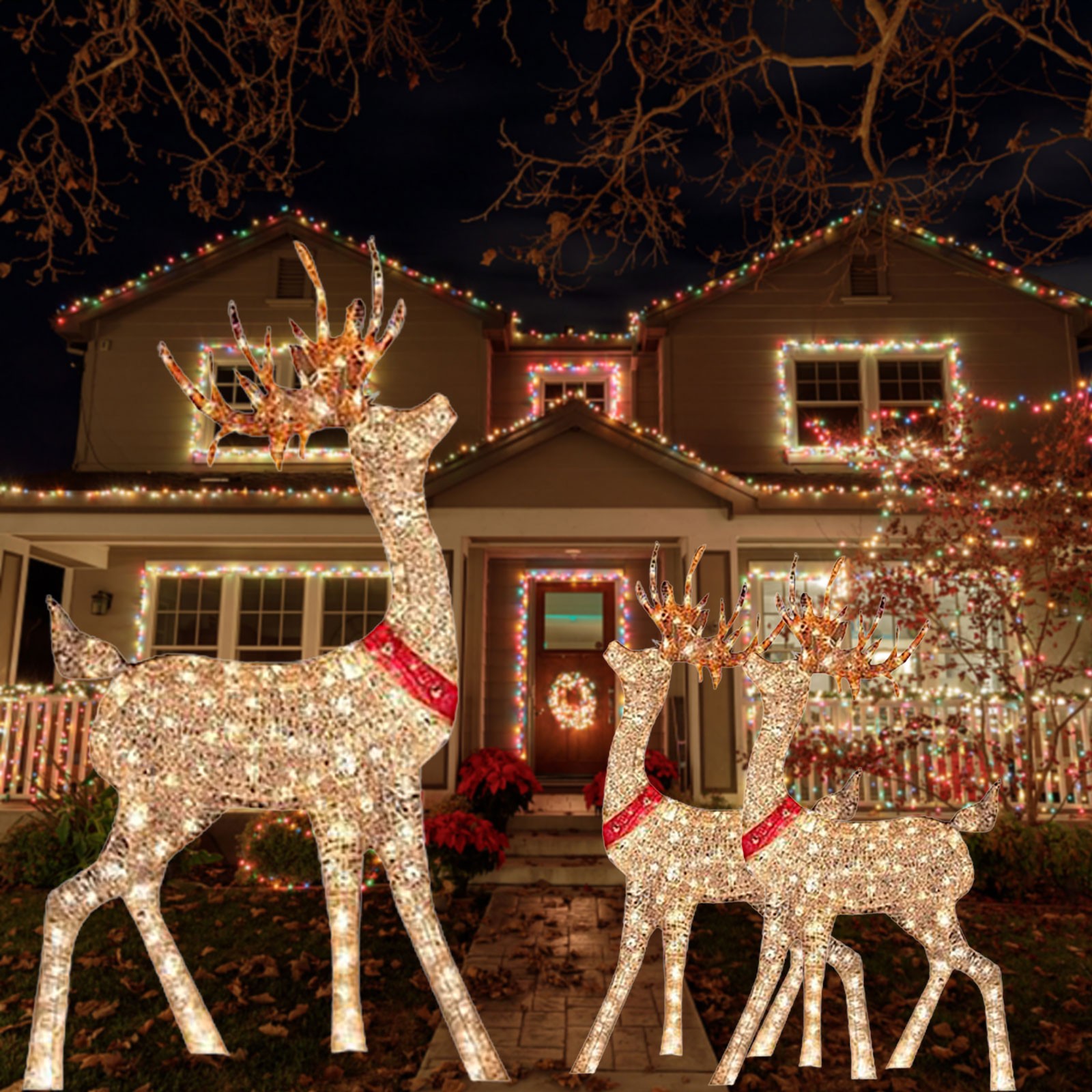 Lighted Christmas Decoration D - Outdoor Lighting Yard Stakes avaliação e preço