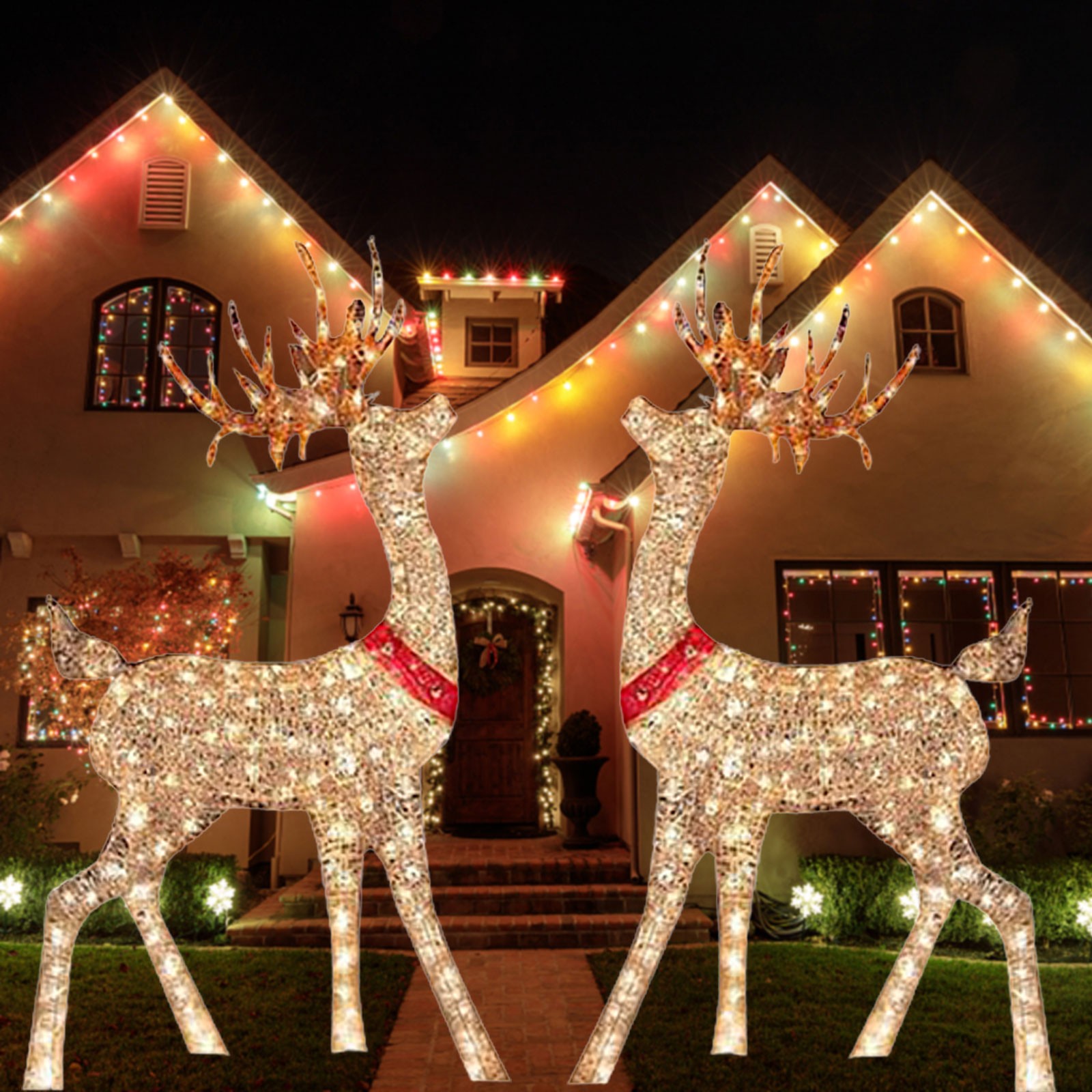 Lighted Christmas Decoration D - Outdoor Lighting Yard Stakes avaliação e preço