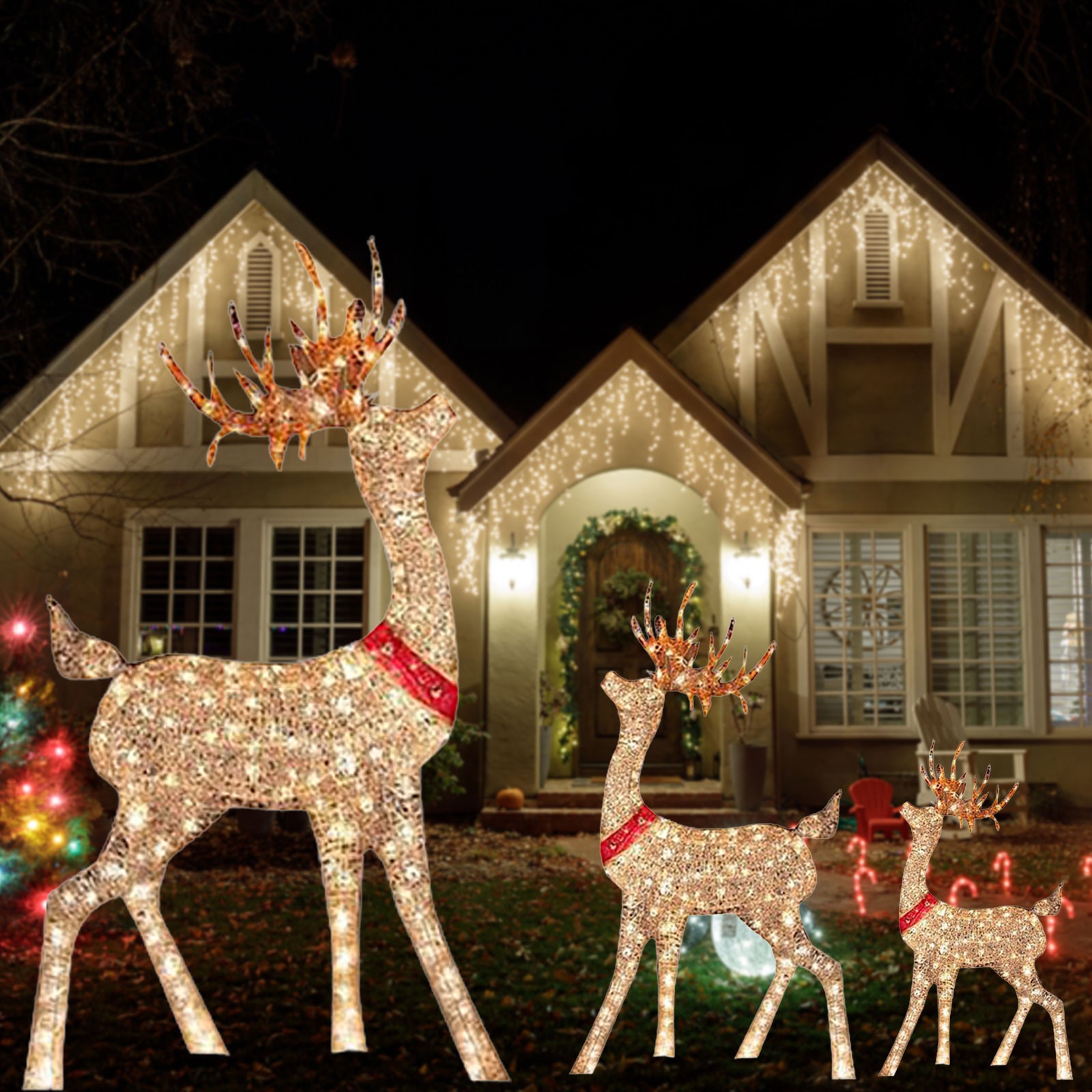 Lighted Christmas Decoration D - Outdoor Lighting Yard Stakes avaliação e preço