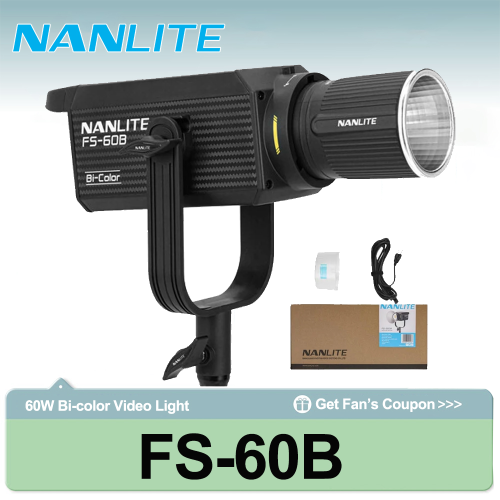 Nanlite FS-60B 70W Bi-color Sp - Outdoor Lighting Video Shooting avaliação e preço