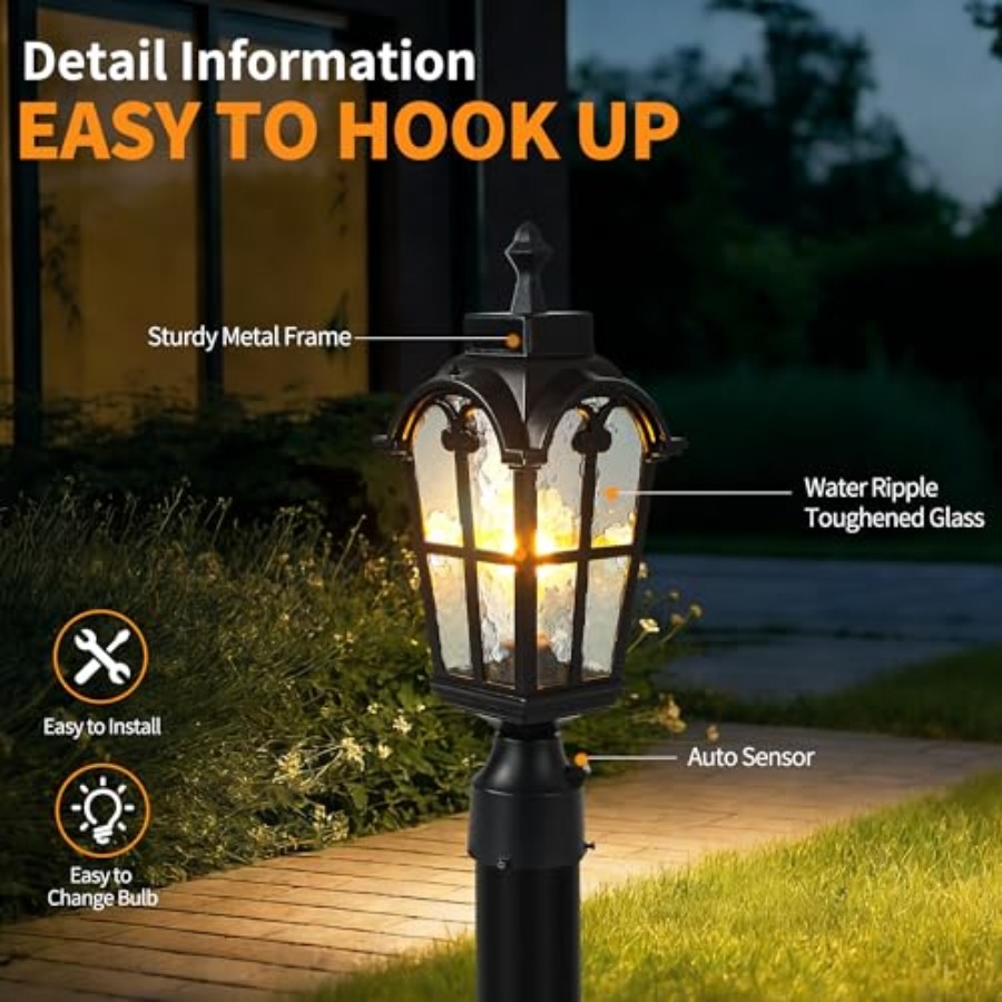Sensor Outdoor Post Lights Wat - Outdoor Lighting Lamps avaliação e preço