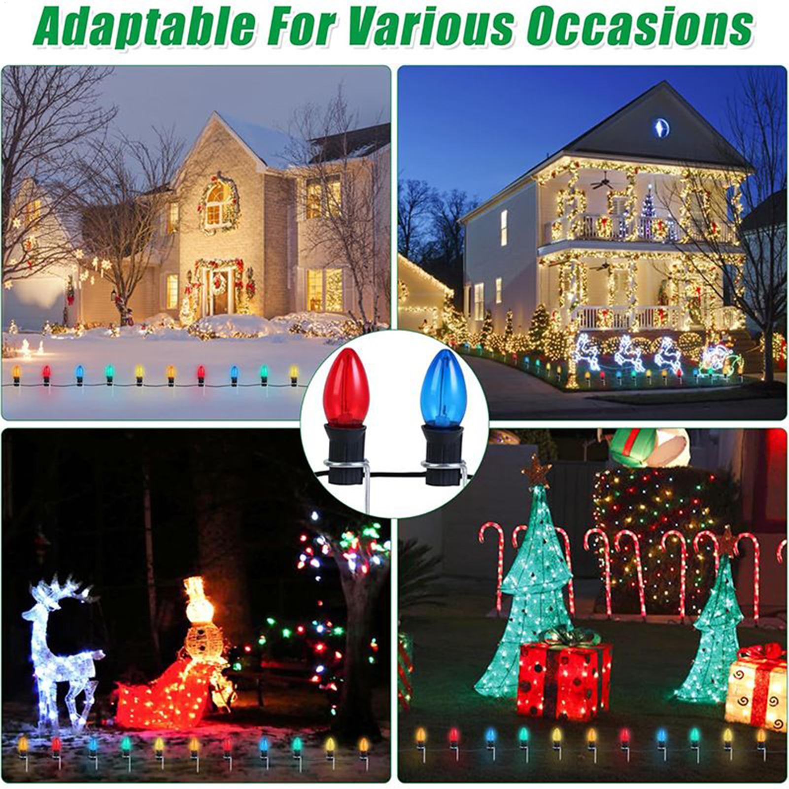 Christmas Light Stakes For Yar - Outdoor Lighting Yard Stakes avaliação e preço