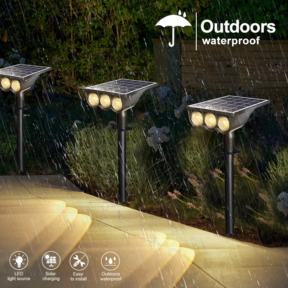 Solar Garden Spot Lights Outdo - Outdoor Lighting On Trees avaliação e preço