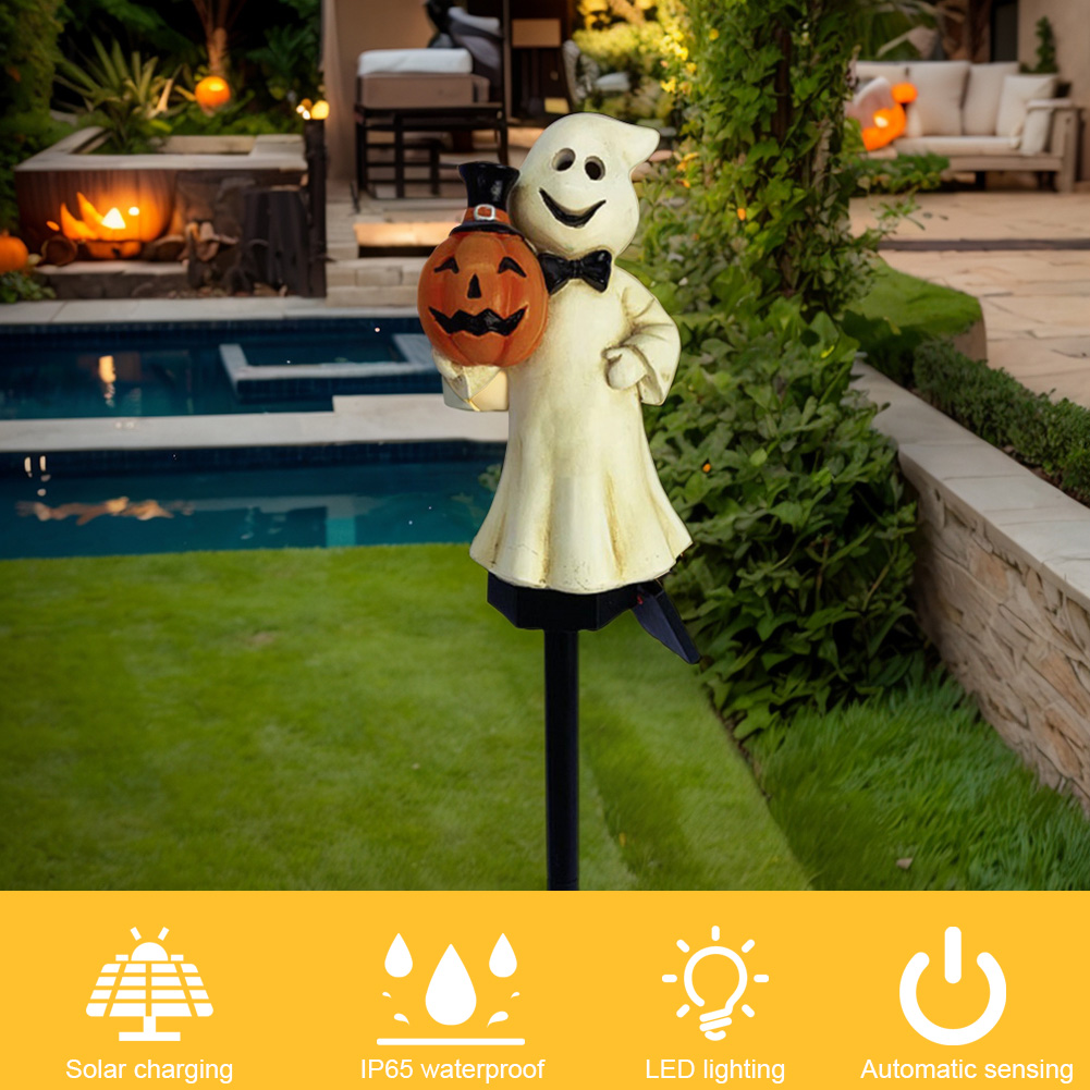 Outdoor Halloween Ghosts Pathw - Outdoor Lighting Yard Stakes avaliação e preço