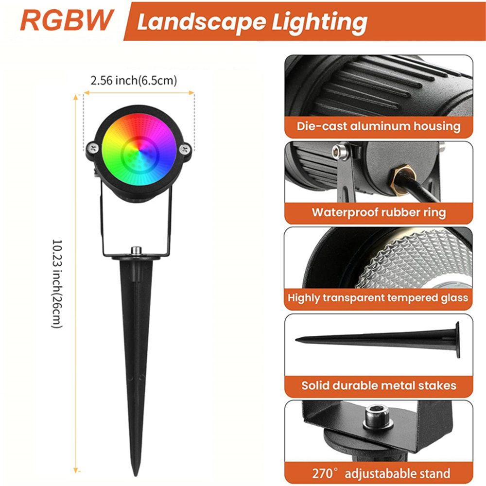 RGBW Landscape Lighting 10W wi - Outdoor Lighting And Landscape avaliação e preço