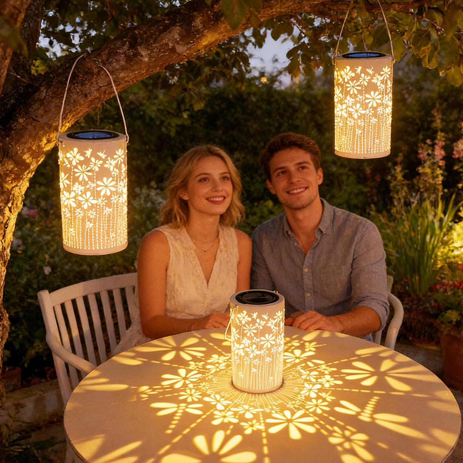 Solar Lanterns Colorful Metal  - Outdoor Lighting And Landscape avaliação e preço