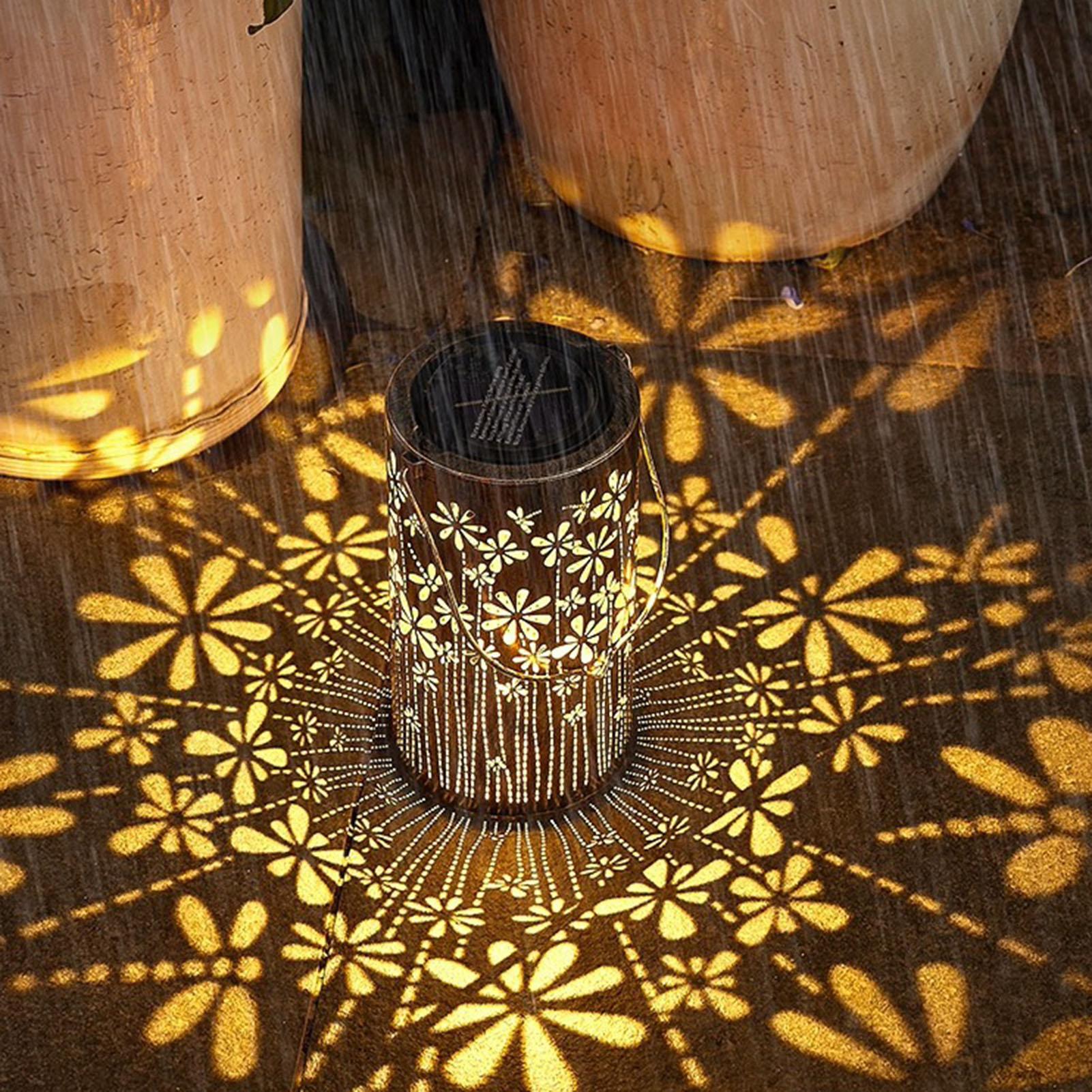 Solar Lanterns Colorful Metal  - Outdoor Lighting And Landscape avaliação e preço