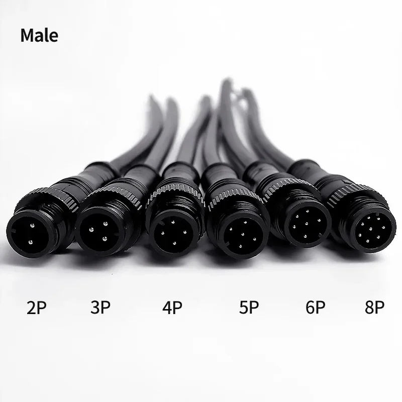 5/20Pcs M12 Small Metal Head W - Outdoor Lighting Extension Cable avaliação e preço