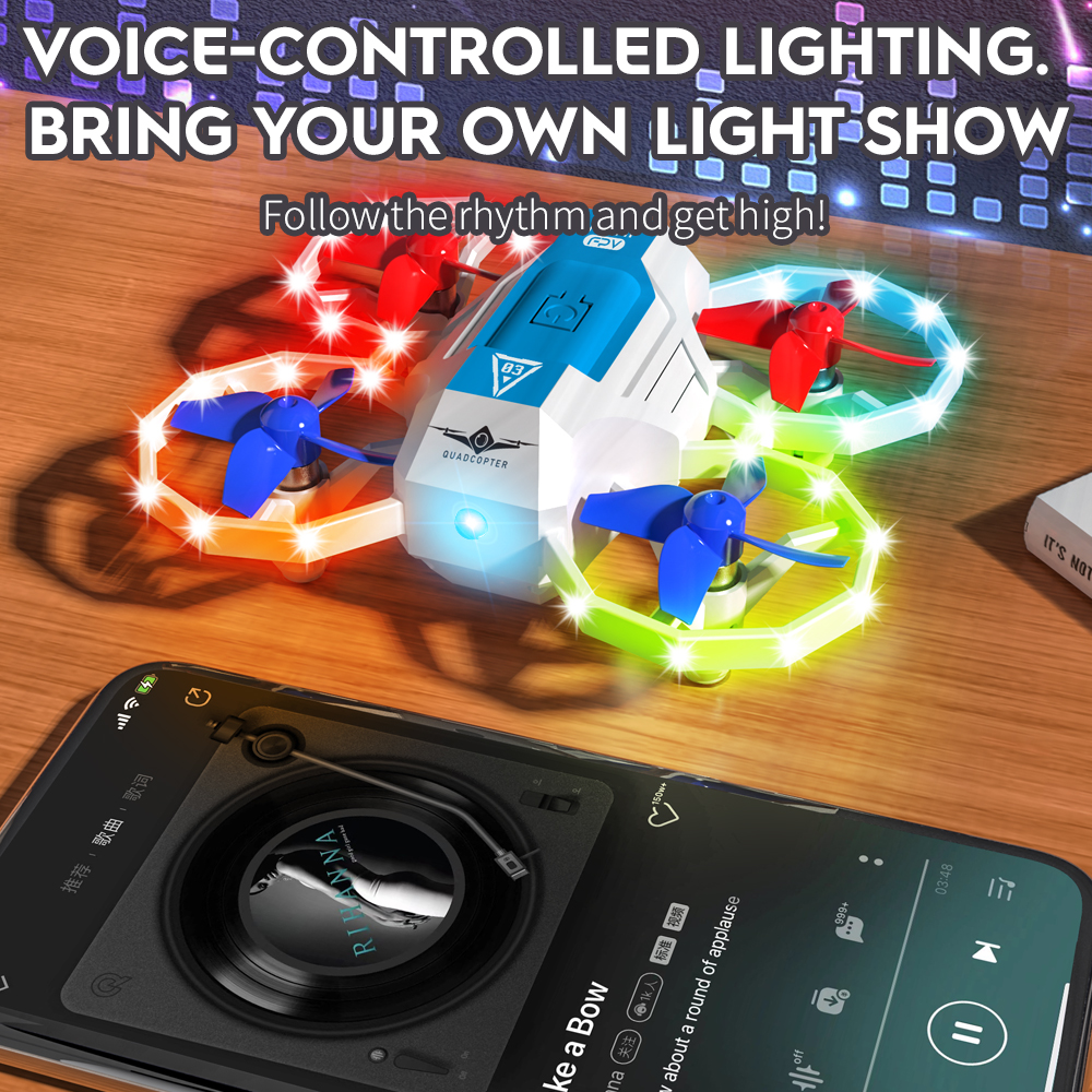 KF601 New Mini Drones With Mus - Outdoor Lighting Box avaliação e preço