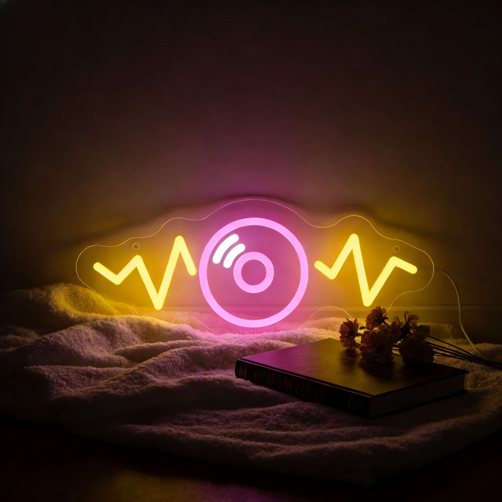 Sound Wave LED Neon Sign for B - Outdoor Lighting Decor Wow avaliação e preço